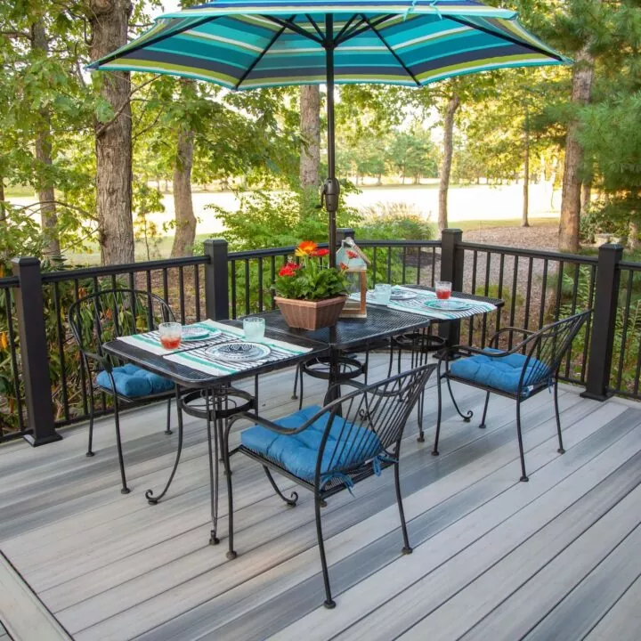 درابزين فناء من الألومنيوم