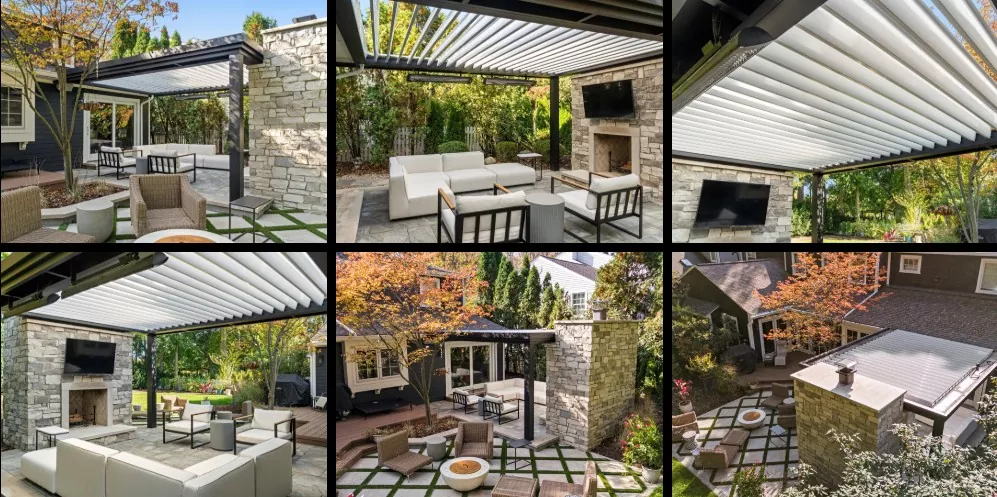 Automatic Louvered Pergola