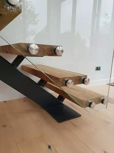 Glass Railing for Mono Stringer Stairs